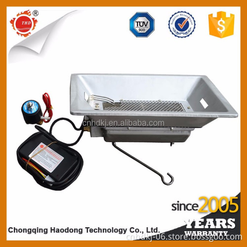 Safe auto ignition infrared ceramic catalytic gas heater for pig farm